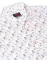 Flying Machine Abstract Print Pure Cotton Shirt