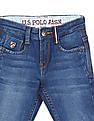 U.S. Polo Assn. Kids Boys Blue Stone Wash Slim Fit Jeans