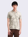 Flying Machine All-over Print Regular Polo Shirt