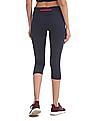 U.S. Polo Assn. Women Perforated Panel Active Cropped Leggings