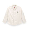 U.S. Polo Assn. Kids Boys Cutaway Collar Brand Solid Shirt