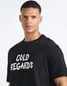 Flying Machine Oversized Typographic Print T-Shirt