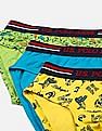 USPA Innerwear Mid Rise Cotton Spandex IKBB Briefs - Pack Of 3