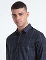 Flying Machine Windowpane Check Slim Fit Shirt