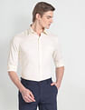 Arrow Cutaway Collar Self Design Shirt