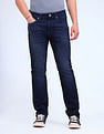 Flying Machine Freddie Slim Straight Fit Blue Jeans