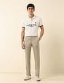 U.S. Polo Assn. Solid Denver Slim Fit Trousers