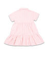 U.S. Polo Assn. Kids Girls Vertical Stripe Cotton Dress
