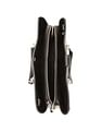 Tommy Hilfiger Solid Black Pu Handbag