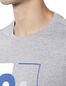 AD by Arvind Crew Neck Typographic Print Cotton T-Shirt