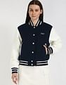 Tommy Hilfiger Regular-Fit Polyester Baseball Collar Varsity Jacket