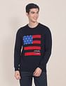U.S. Polo Assn. Crew Neck Brand Flag Knitted Sweater