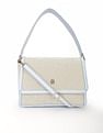 Tommy Hilfiger Solid Blue Polyester Hand Bags