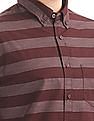 Aeropostale Horizontal Stripe Button Down Shirt