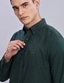 Tommy Hilfiger Striped Regular Fit Plain Woven Shirt