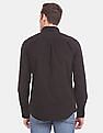GAP Men Black Long Sleeve Flap Pocket Twill Utility Casual Shirt