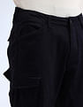 Flying Machine Relaxed Fit Solid Trousers