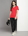 Tommy Hilfiger Striped Collar Slim Polo Shirt