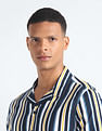 Flying Machine Vertical Stripe Slim Shirt