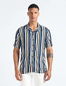 Flying Machine Vertical Stripe Slim Shirt