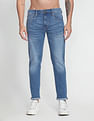 Flying Machine Stone Wash Slash Slim Tapered Fit Authentic Signature Jeans