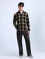 Flying Machine Grid Tattersall Checked Twill Shirt