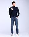 Flying Machine Slash Slim Tapered Stone Wash Jeans
