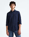 Flying Machine Horizontal Stripe Slim Fit Shirt