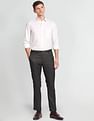 Arrow Hudson Tailored Regular Fit Dobby Formal Trousers