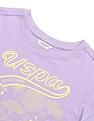 U.S. Polo Assn. Kids Girls Brand Printed Relaxed Fit T-Shirt