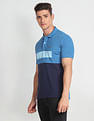 Arrow Sports Panelled Colour Block Polo Shirt