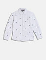 Tommy Hilfiger Kids Boys Printed Regular-Fit Cotton Shirt