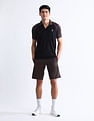 USPA Active Colourblocked Slim Fit Polo Shirt