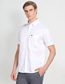 Arrow Sports Brand Print Twill Casual Shirt