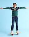 U.S. Polo Assn. Kids Boys Striped Hooded Sweater