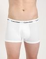 Calvin Klein Underwear Low Rise Solid White Trunks - Pack Of 3