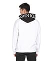 Calvin Klein Jeans Men White Colour Block Hooded Sweatshirt