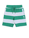 U.S. Polo Assn. Kids Boys Horizontal Striped Regular Fit Shorts