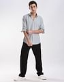 Calvin Klein Jeans Solid Slim Fit Plain Woven Shirt