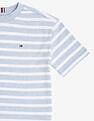 Tommy Hilfiger Kids Boys Logo Striped Regular Fit Cotton T-Shirt