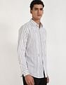 Calvin Klein Jeans Striped Slim-Fit Cotton Shirt