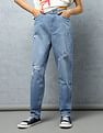 Flying Machine Women High Rise Mom Fit Jeans