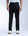 Flying Machine Mid Rise F-Jango Straight Fit Twill Trousers