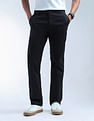 Flying Machine Mid Rise F-Jango Straight Fit Twill Trousers