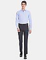 Arrow French Placket Long Sleeve Check Formal Shirt