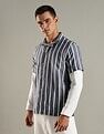 Tommy Hilfiger Striped Regular Fit Cotton Shirt