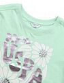 U.S. Polo Assn. Kids Girls Brand Printed Relaxed Fit T-Shirt
