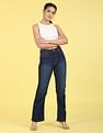 Flying Machine Women High Rise Stone Wash Straight Fit Jeans
