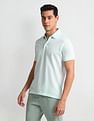 Arrow Patterned Knit Regular Fit Polo Shirt