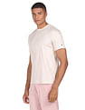 Tommy Hilfiger Men Beige Embossed Logo Knitted T-Shirt